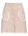 Cormio Woman Mini Skirt Blush Size 4 Cotton, Viscose, Polyamide, Metallic Fiber In Pink