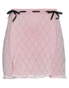 Cormio Woman Mini Skirt Pink Size 6 Cotton, Lyocell, Polyester, Polyamide