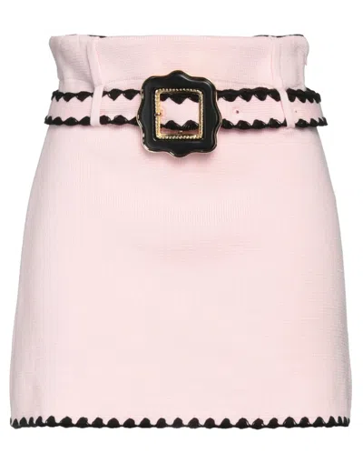 Cormio Helga Belted Knit Mini Skirt In Pink