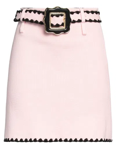 Cormio Helga Belted Knit Mini Skirt In Pink