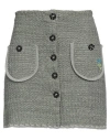 Cormio Woman Mini Skirt Sage Green Size 2 Cotton, Viscose, Polyamide, Metallic Fiber