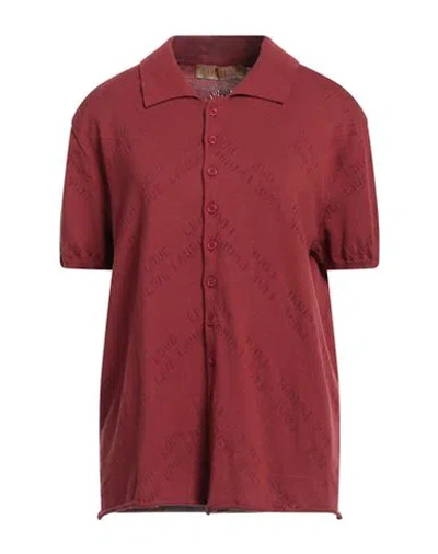 Cormio Woman Shirt Brick Red Size 12 Cotton