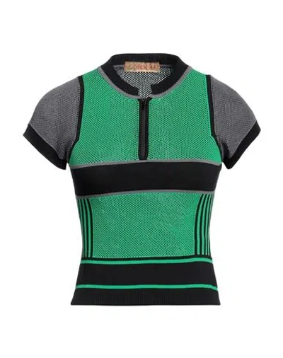 Cormio Woman Sweater Green Size 6 Viscose, Polyamide