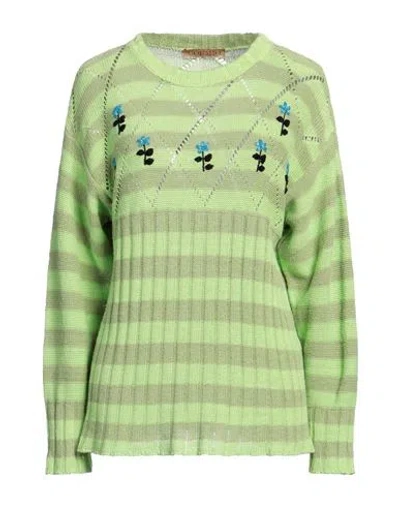 Cormio Woman Sweater Light Green Size 12 Linen