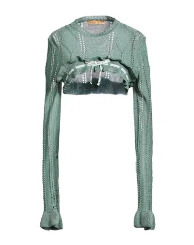 Cormio Woman Sweater Sage Green Size 4 Viscose, Metallic Fiber, Polyamide