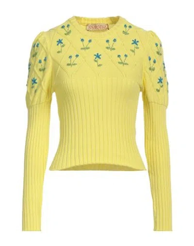 Cormio Woman Sweater Yellow Size 4 Cotton