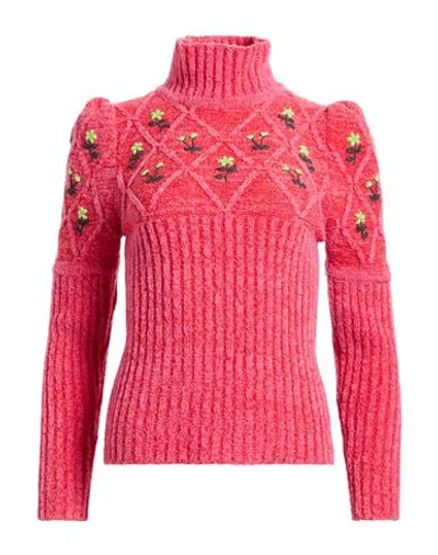 Cormio Woman Turtleneck Pink Size M Wool, Polyamide
