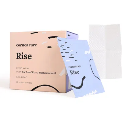 Cornea Care Rise Hyaluronic Acid And Tea Tree Oil Eye Wipes In White