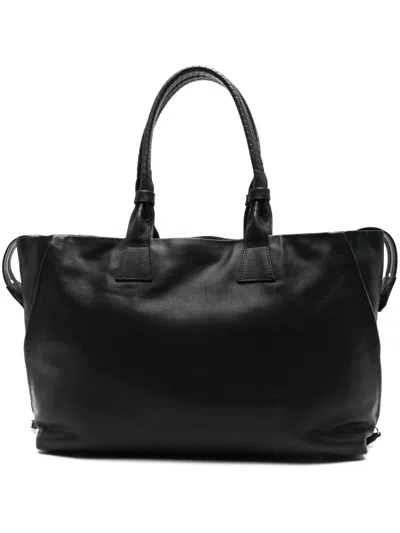 Cornelian Taurus By Daisuke Iwanaga Leather Tote Bag In Black
