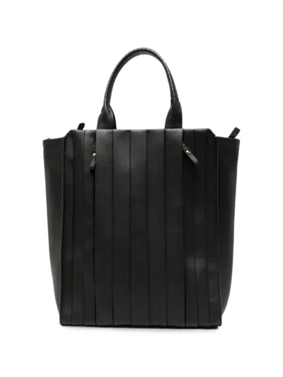 Cornelian Taurus By Daisuke Iwanaga Pleated Leather Tote Bag In Pattern