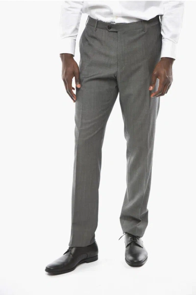 Corneliani 16,25 Microns Virgin Wool Academy Pants In Gray