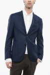 Corneliani 17,25 Microns Houndstooth Wool Gate Blazer