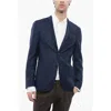 Corneliani 17,25 Microns Houndstooth Wool Gate Blazer In Multi
