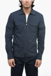 CORNELIANI 2-POCKET SHIRT WITH ZIP CLOSURE