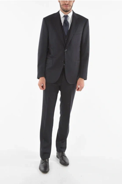 Corneliani 3-piece Leader Flap Pocket Suit