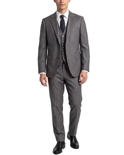 Corneliani 3pc Wool Suit In Animal Print