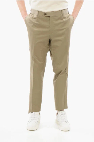 Corneliani 4-pocketed Academy Stretch Cotton Pants