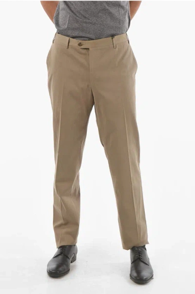 Corneliani 4 Pockets Cotton Academy Pants In Brown