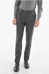 Corneliani 5 Pockets Comfort Virgin Wool And Cashmere Pants In Gray