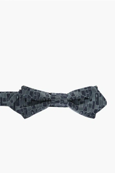 Corneliani Abstract Patterned Silk Bow Tie