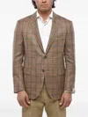 Corneliani Academy Check-pattern Blazer In Multi