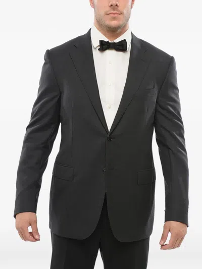 Corneliani Academy Flap-pockets Blazer In Gray