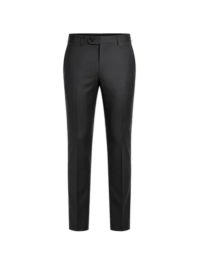 Corneliani Academy Hidden-closure Trousers In Black