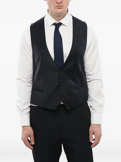 Corneliani Academy Martingale Waistcoat In Blue