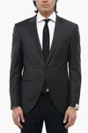 Corneliani Academy Peak-lapel Blazer In Black