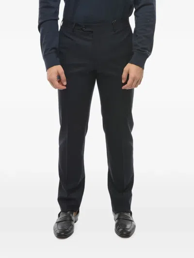 Corneliani Academy Pleated Trousers In Blue