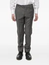 Corneliani Academy Virgin-wool Trousers In Gray