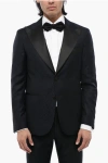 Corneliani Cc Collection Satin Peak Lapel Cerimonia Reward Jacquard Bla