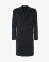 Corneliani Anthracite Grey Pure Wool Beaver Coat In Black