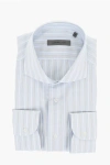 Corneliani Balanced Striped Poplin Cotton Shirt