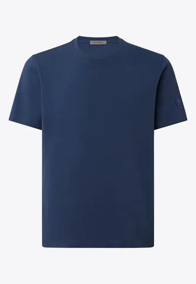Corneliani Basic Crewneck T-shirt In Blue