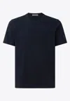 Corneliani Basic Crewneck T-shirt In Blue