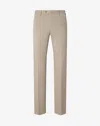Corneliani Beige Cotton Gabardine And Cashmere Trousers In Neutral