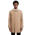 Corneliani Beige Solid Trench Coat In Neutral
