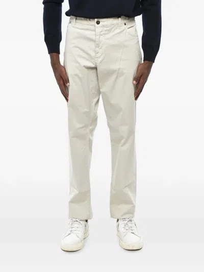 Corneliani Belt-loop Welt-pocket Trousers In White