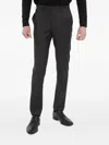 Corneliani Belt-loops Tailored Trousers In Black