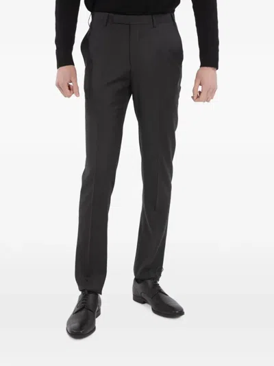 Corneliani Belt-loops Tailored Trousers In Grey