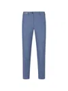 Corneliani Belt-loops Trousers In Blue