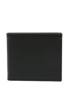 Corneliani Bi-fold Grained Leather Wallet In Black