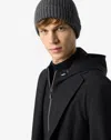 Corneliani Black Bistretch Techno Poplin Jacket With Detachable Vest In Black