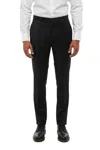 Corneliani Black Flat Front Trousers In Black