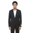 Corneliani Black Single Breasted Blazer In Black