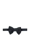 Corneliani Bow Tie In Blue With Adjustable Neck Strap