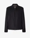 Corneliani Black Stretch Cashmere Jacket In Black