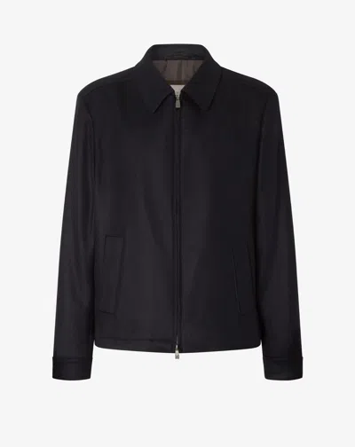 Corneliani Black Stretch Cashmere Jacket