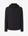 Corneliani Black Stretch Technical Fabric Jacket In Black